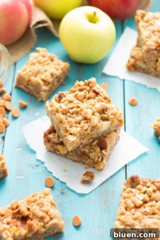 Delicious Homemade Butterscotch Apple Crumb Bars Recipe