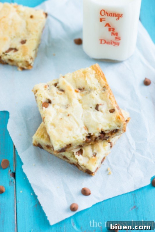 White Chocolate Cinnamon Chip Brownies | www.themessybakerblog.com