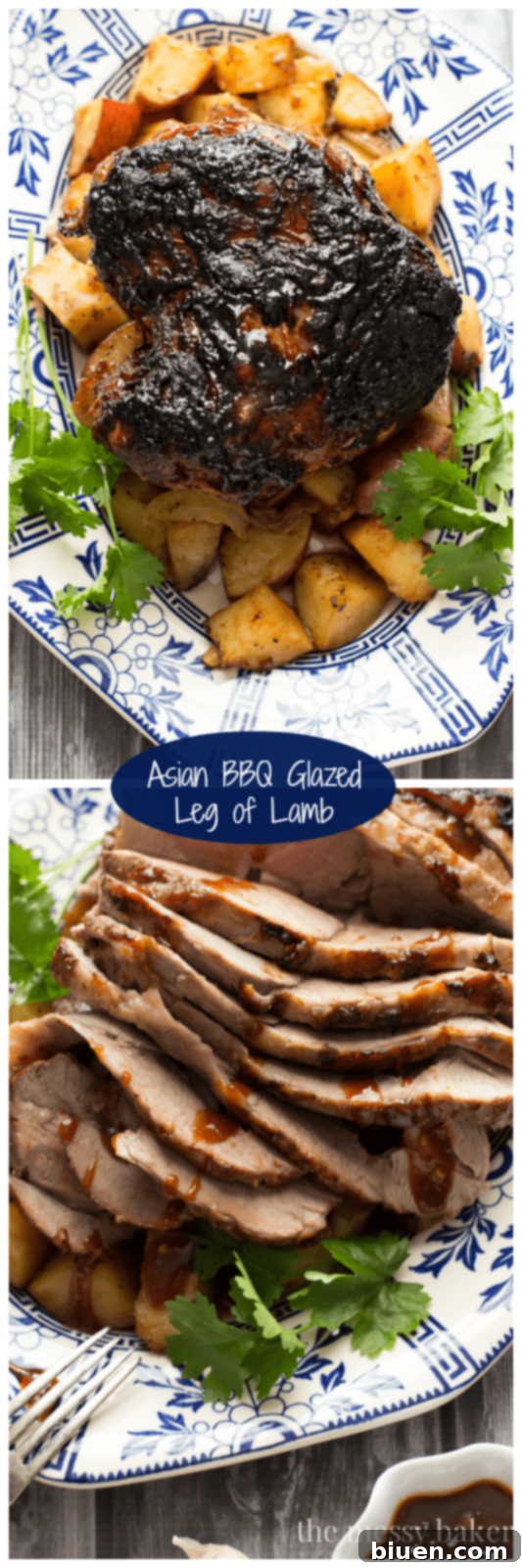 Asian BBQ Glazed Leg of Lamb | With Roasted Vegetables