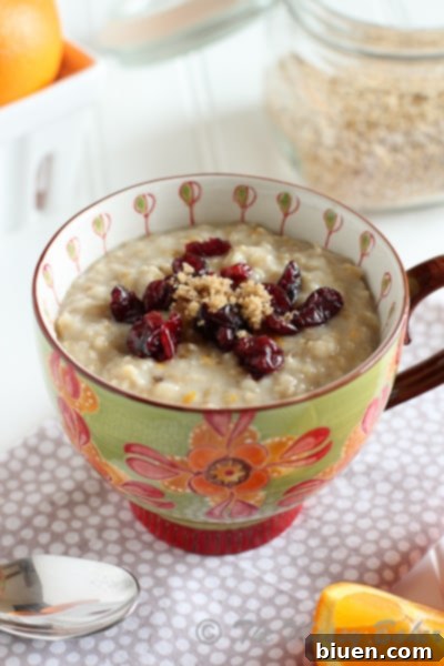 Vibrant Orange-Scented Steel Cut Oats, a refreshing alternative to traditional oatmeal