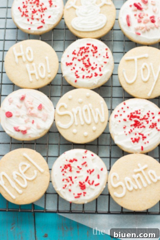 Peppermint Buttercream Gluten-Free Sugar Cookies 2 Gluten-Free Sugar Cookies with Peppermint Buttercream | www.themessybakerblog.com