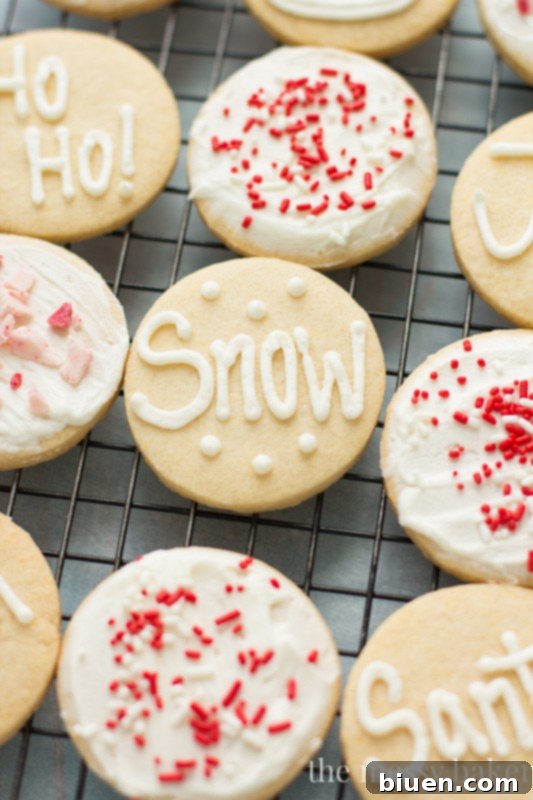 Peppermint Buttercream Gluten-Free Sugar Cookies 8 Gluten-Free Sugar Cookies with Peppermint Buttercream | www.themessybakerblog.com