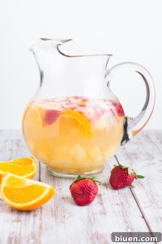 Fruity Pineapple Sangria | Easy Party Pitcher Drinks