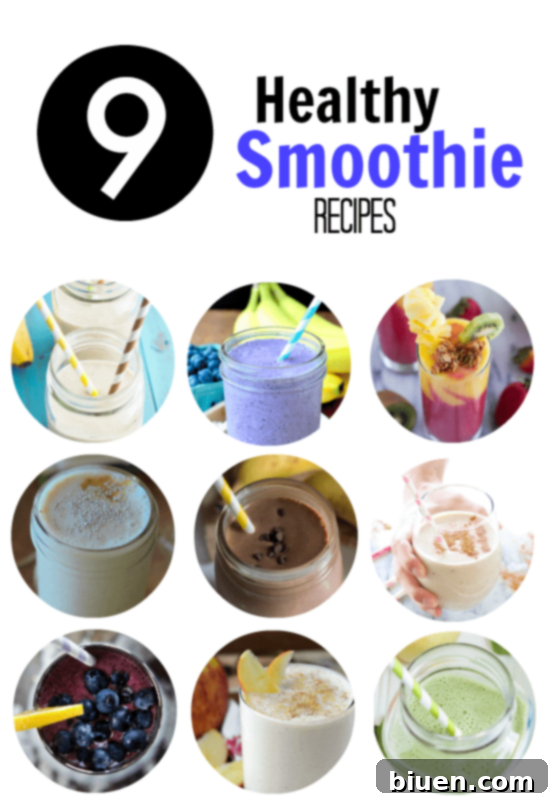 Nine Delicious & Healthy Smoothie Recipes for a Vibrant Life