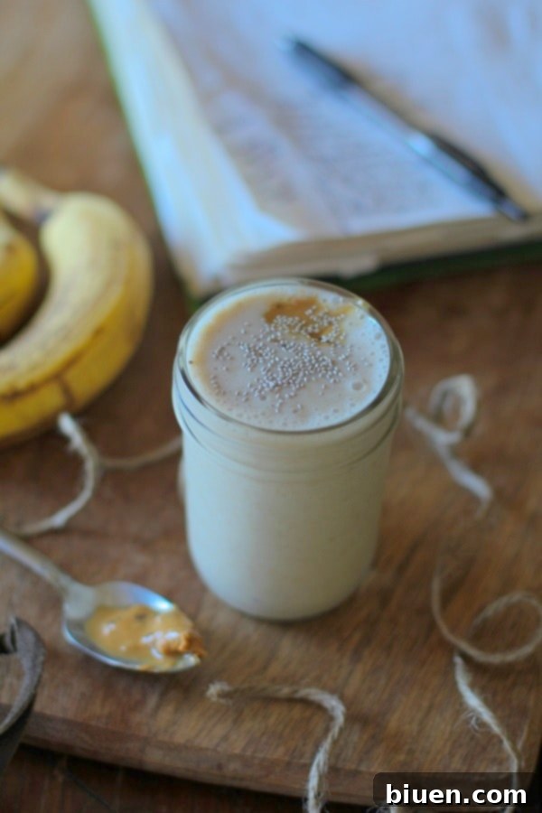Almond Butter Chia Seed Smoothie - Rich, Creamy, and Packed with Omega-3s