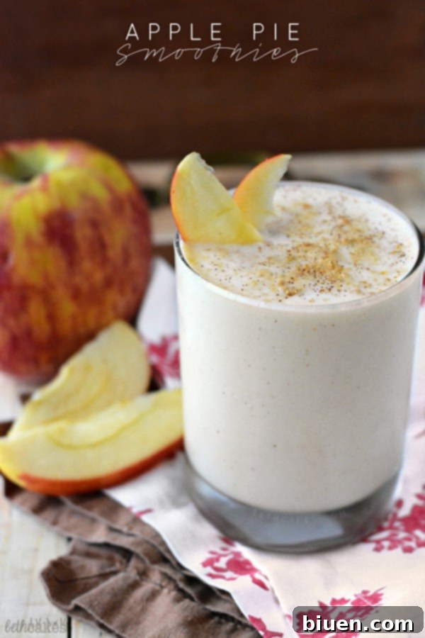 Apple Pie Smoothie - A Healthy Dessert-Inspired Treat