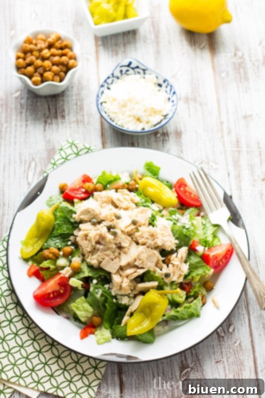 Vibrant Mediterranean Tuna Salad 2 Mediterranean Chopped Salad with Tuna