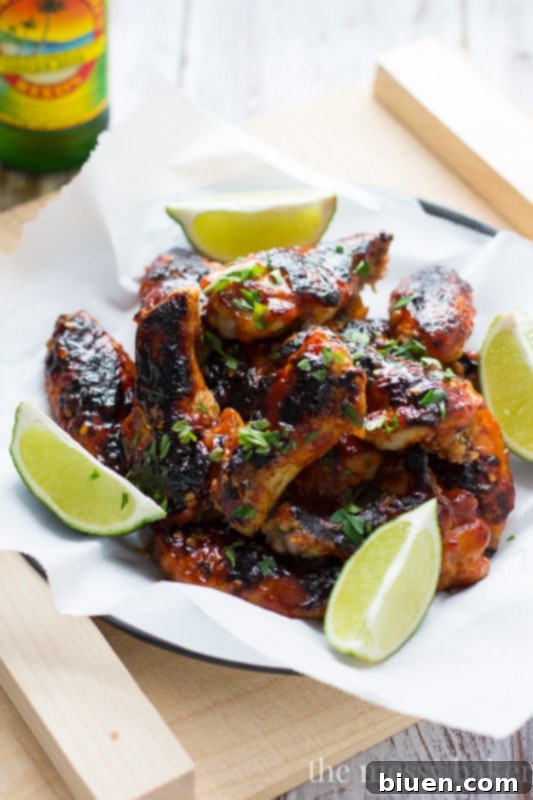 Sweet & Spicy Sriracha Glazed Wings {Baked, Not Fried}