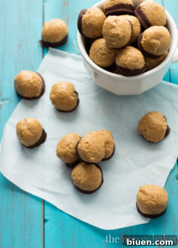 Healthy Peanut Butter Buckeyes