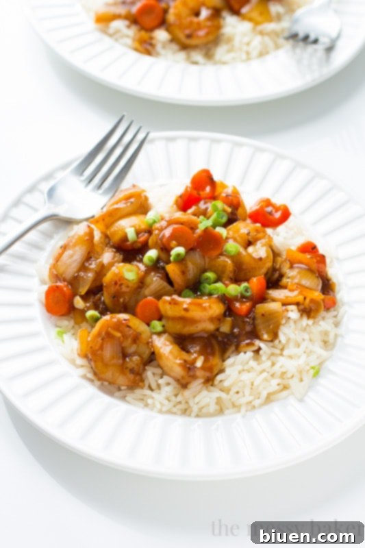Delicious Garlic Shrimp Stir Fry with colorful vegetables