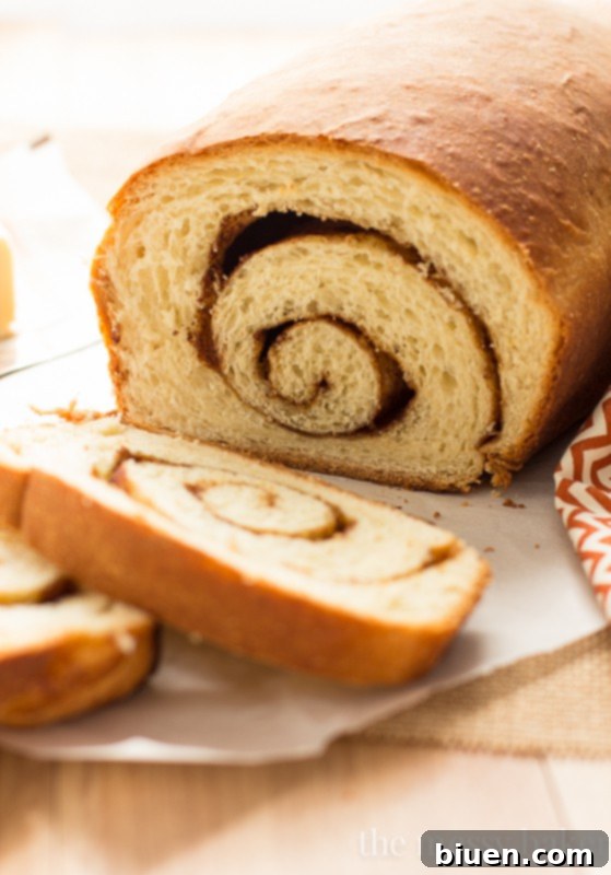 Cinnamon Swirl Loaves | This bread recipe makes two fresh loaves stuffed with cinnamon and sugar.