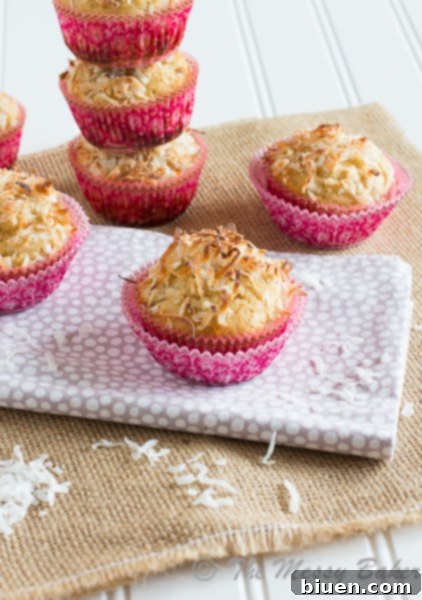 Healthy Pina Colada Muffins