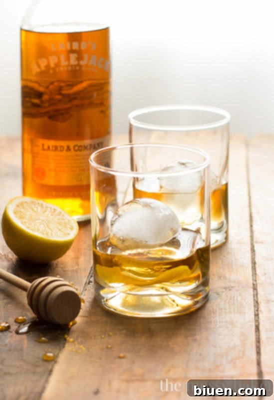 Honey Jack Cocktail: Perfectly mixed and garnished