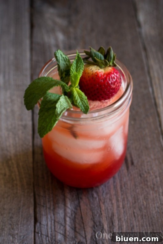Strawberry Jam Bourbon Smash