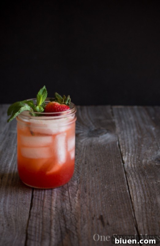 Strawberry Jam Bourbon Smash