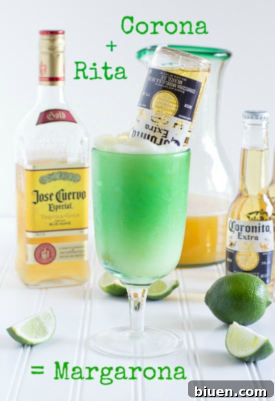 Margaronas (AKA Beer-rita) - A fun and festive beer cocktail.