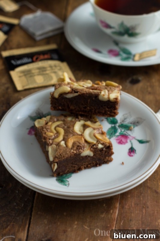 Brown Butter Chai Tea Brownies