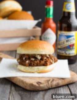 Finished Chipotle Pale Ale Sloppy Joes