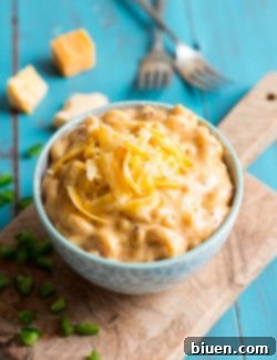 Smoky Chipotle Beer Mac and Cheese 9 Finished Chipotle Beer Mac & Cheese in a bowl