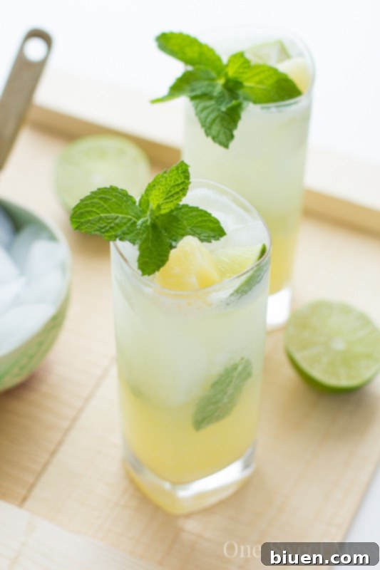 Pineapple Coconut Mojito