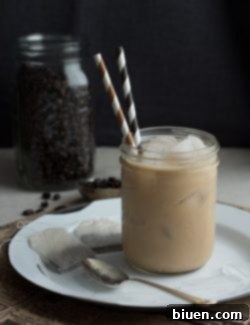 Final Dirty Chai Tea Latte in a glass