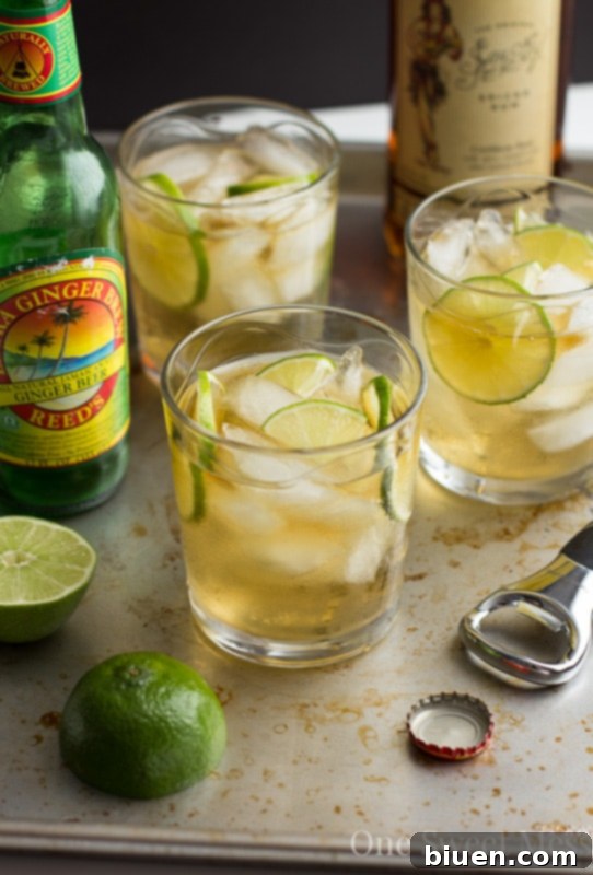 Close-up of fresh lime wedges, essential for Dark & Stormy