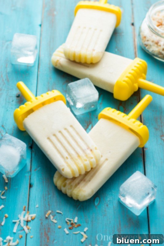 Vegan Pina Colada Popsicles: A Refreshing Summer Dessert