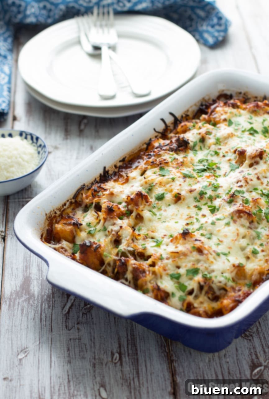 Sausage Pizza Au Gratin Potato Casserole - A delightful fusion of pizza and potatoes