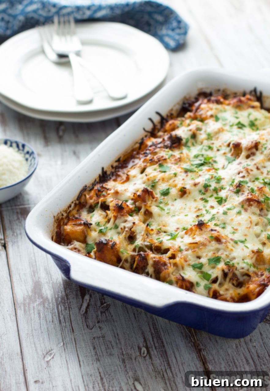 Ingredients for Sausage Pizza Au Gratin Potato Casserole prepared for cooking