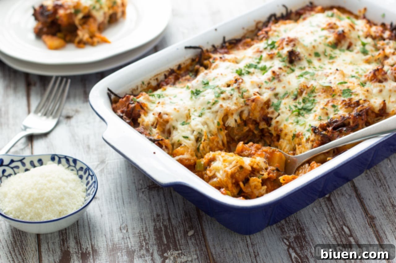 Cooked Sausage Pizza Au Gratin Potato Casserole ready to serve