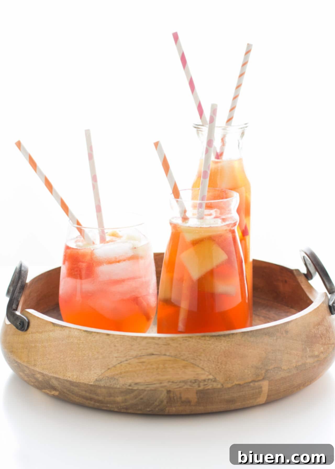 Sunkissed Melon Sangria 4 Sangria pitcher with melon and white wine