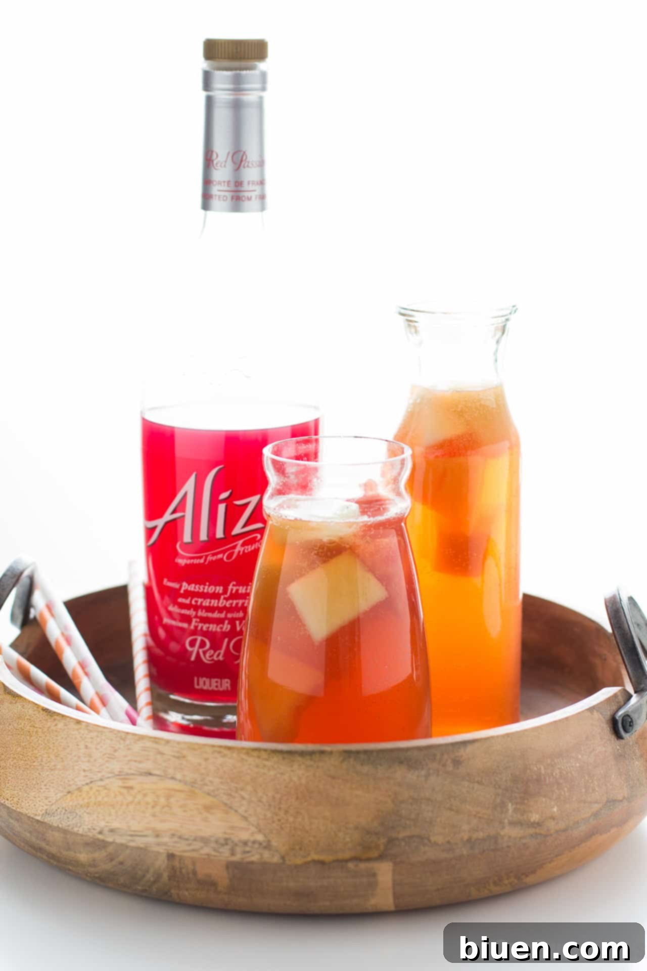 Sunkissed Melon Sangria 6 Pouring Summer Melon Sangria into a glass