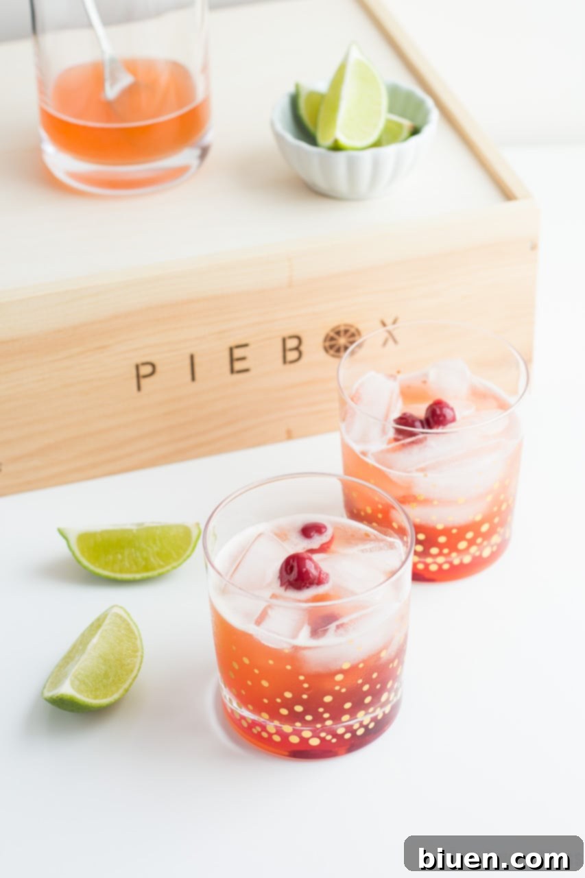 Finished Shut Your Pie Hole cocktail ready to be enjoyed.