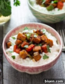 Final Sweet Potato Fajita Cottage Cheese Bowl