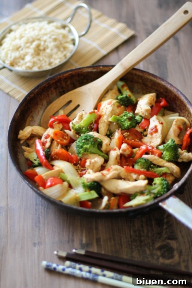 Ginger Chicken Stir Fry