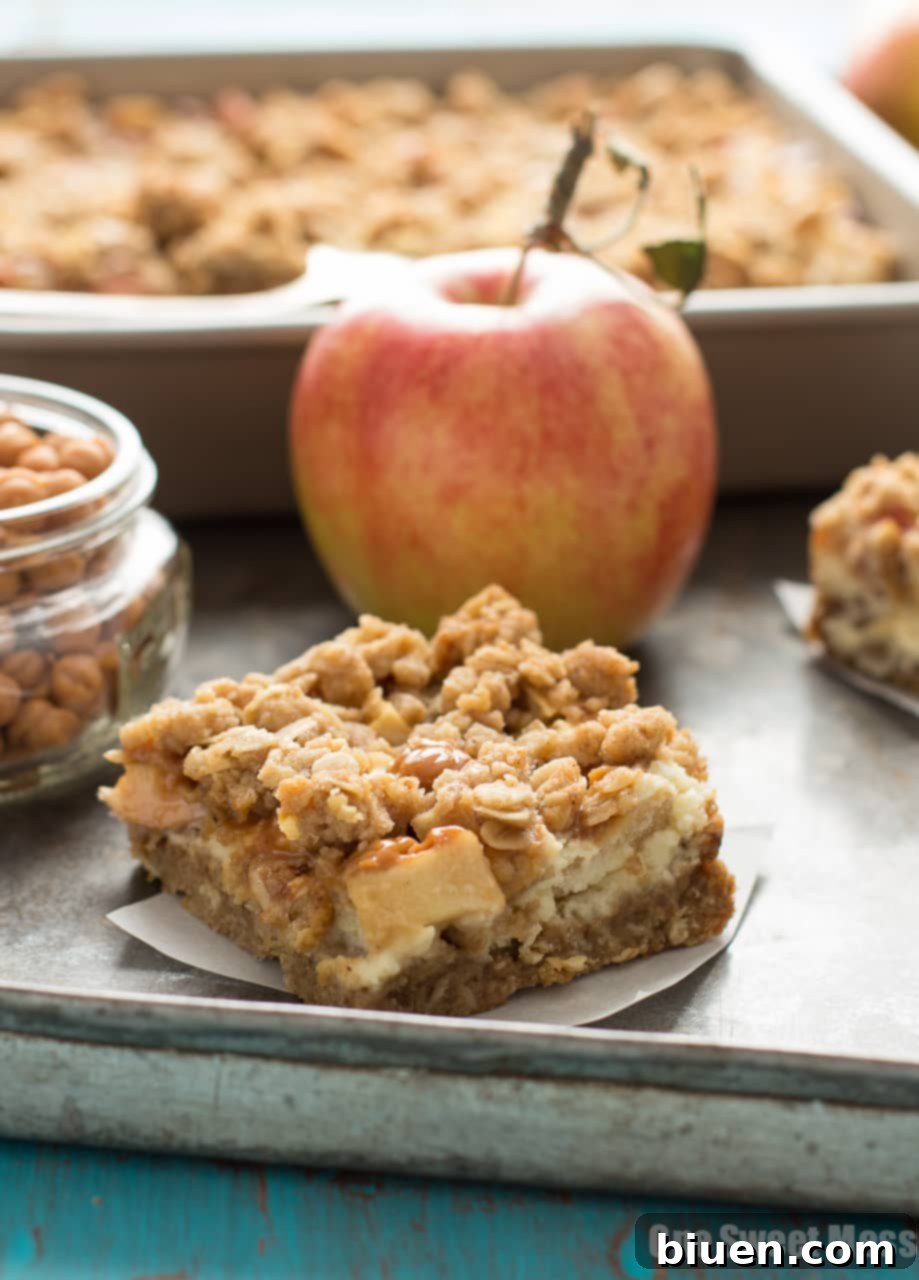 Caramel Apple Cheesecake Bars