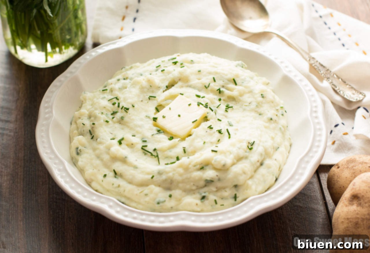 Roasted Garlic Ranch Mashed Potatoes