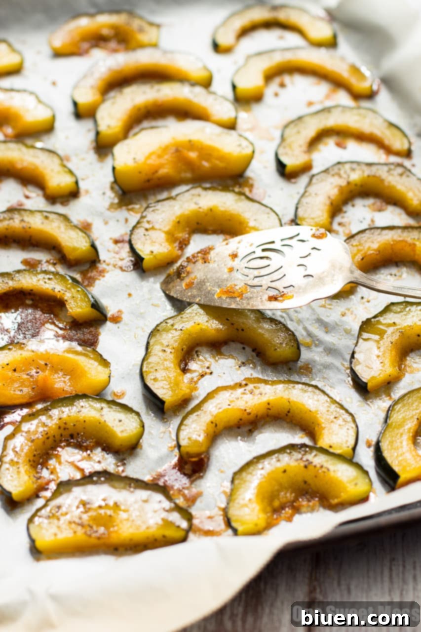 Brown Butter + Brown Sugar Roasted Acorn Squash