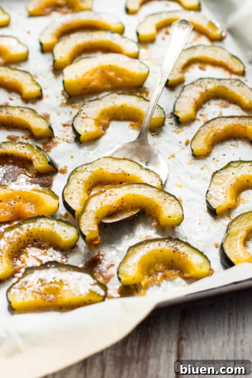 Brown Butter + Brown Sugar Roasted Acorn Squash