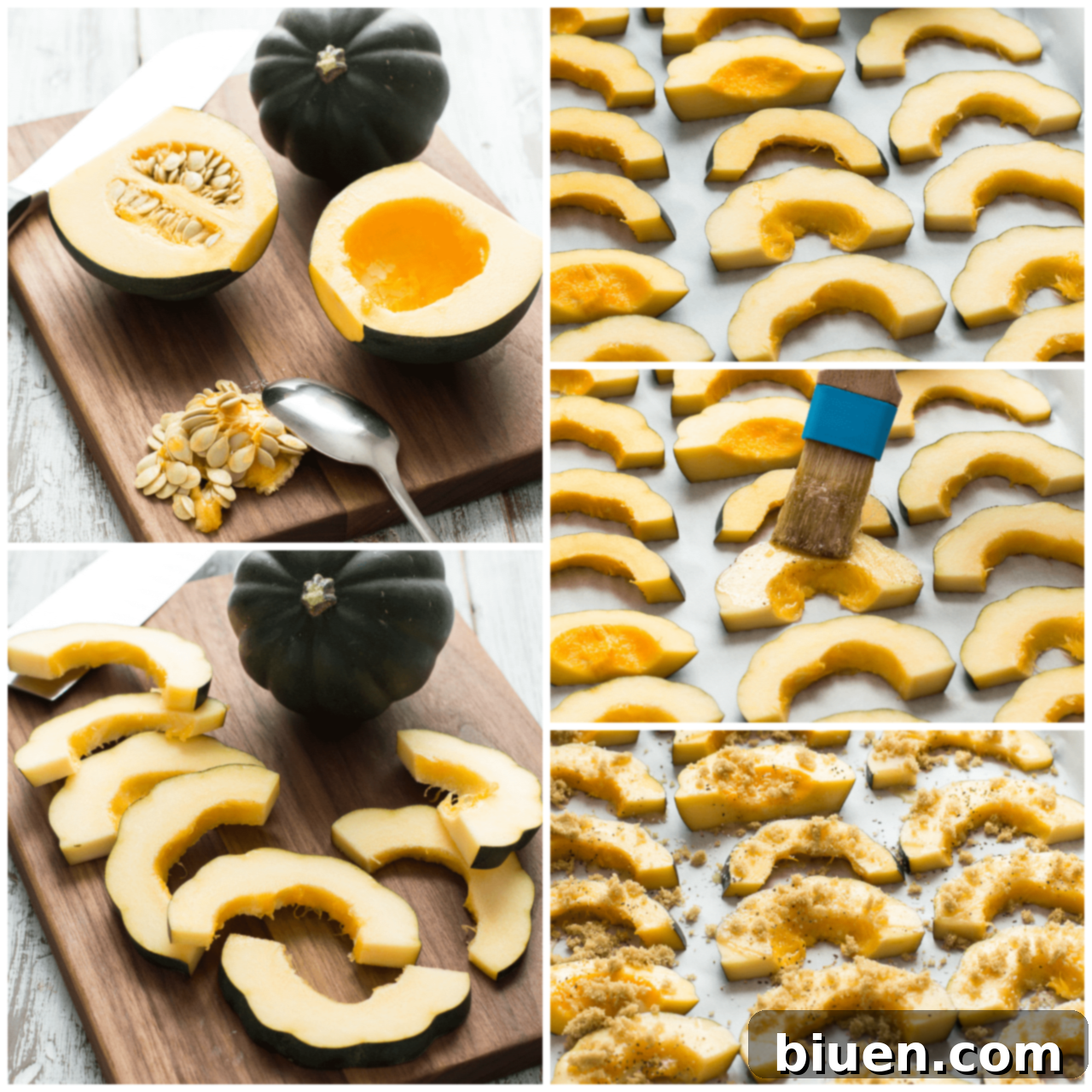 Brown Butter + Brown Sugar Roasted Acorn Squash