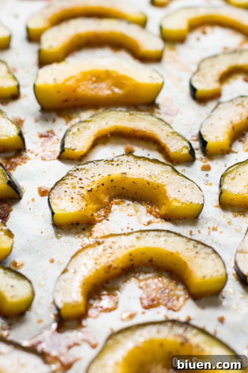 Brown Butter + Brown Sugar Roasted Acorn Squash