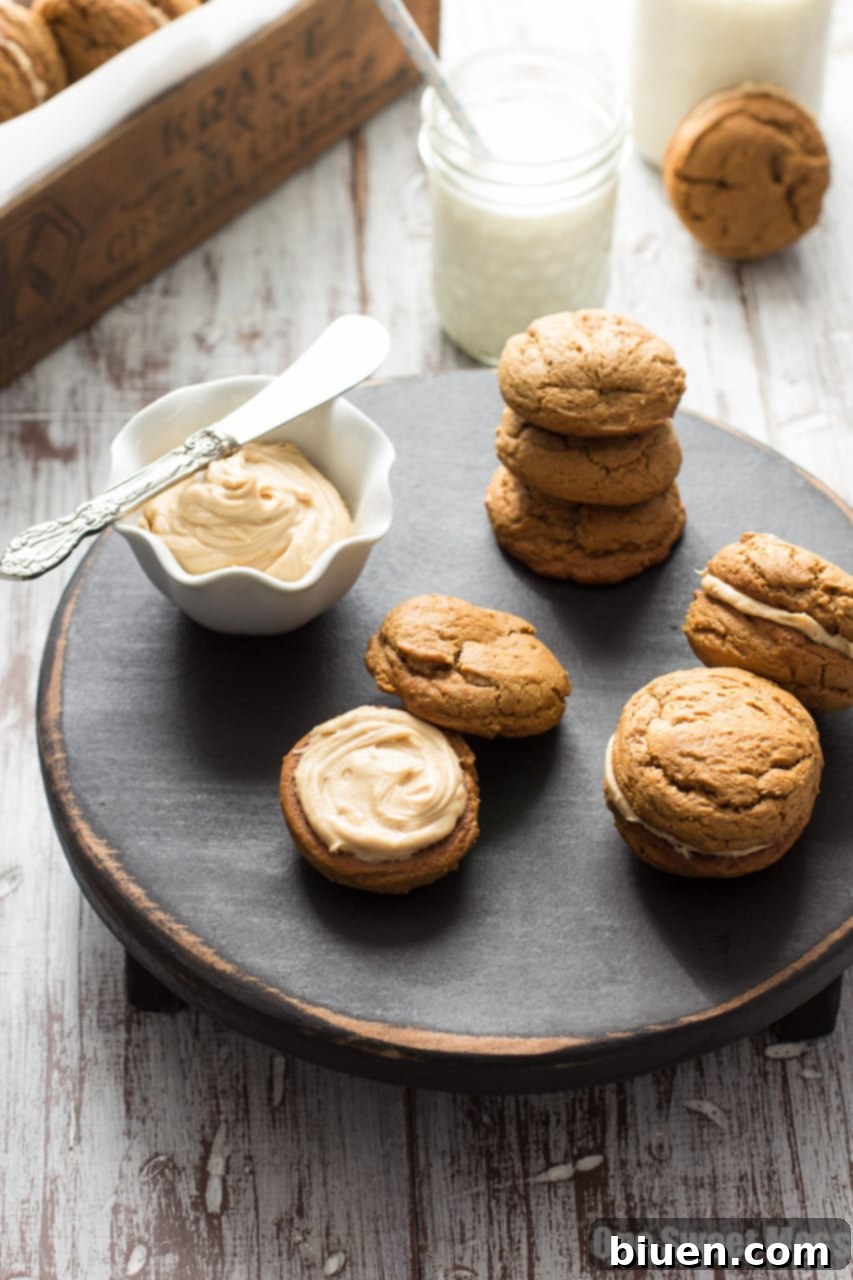Pumpkin Cookie Butter Ginger Sandwich Cookies