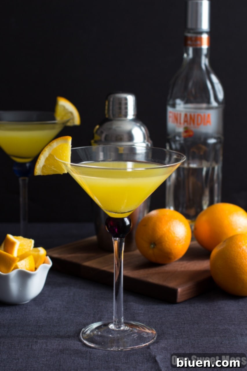 Vanilla Tangerine Martini {By the Pitcher}