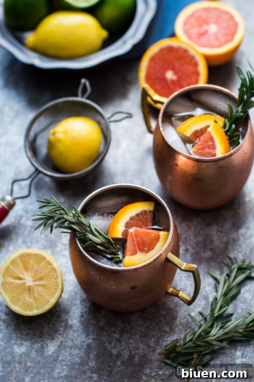 Rosemary Citrus Moscow Mule