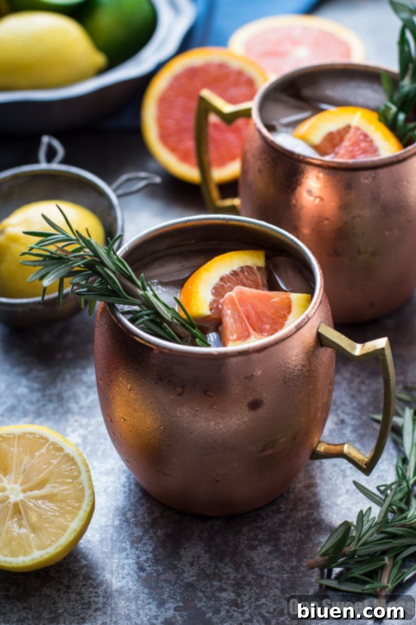 Rosemary Citrus Moscow Mule