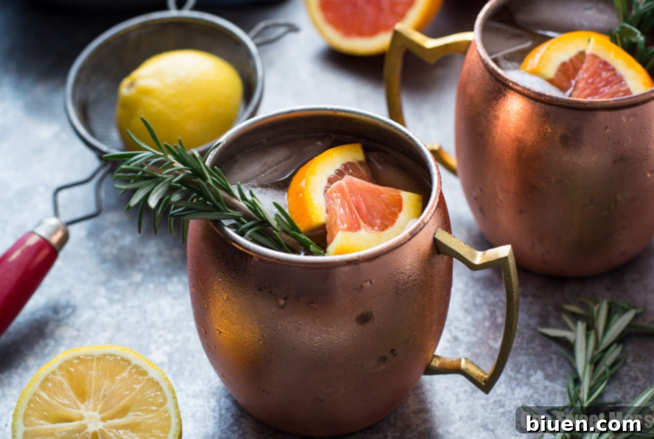 Rosemary Citrus Moscow Mule