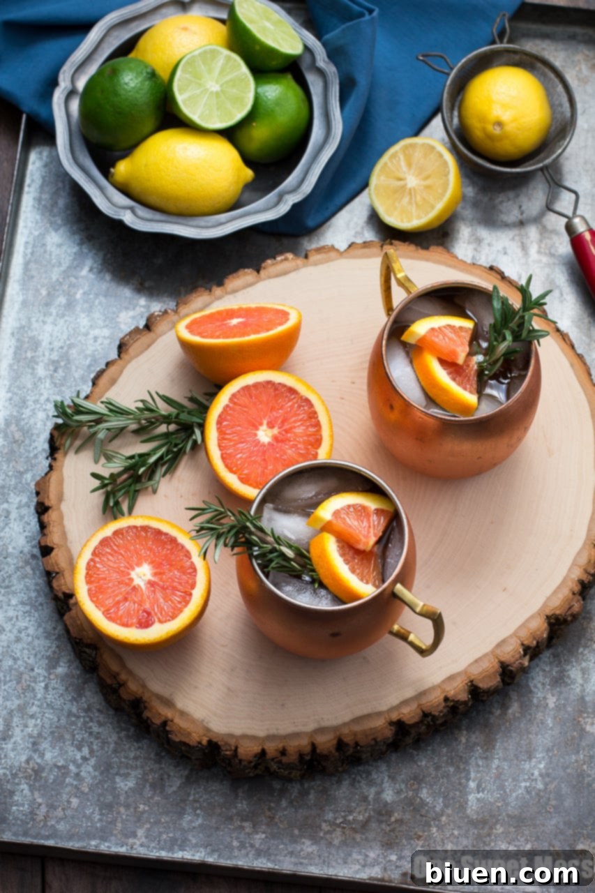 Rosemary Citrus Moscow Mule