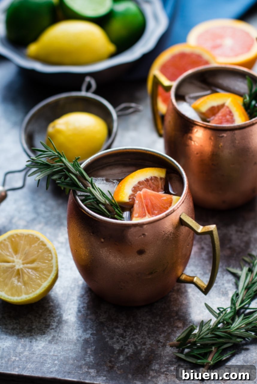 Rosemary Citrus Moscow Mule