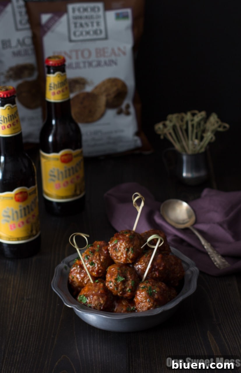 Spicy Chorizo Meatballs with Chipotle Barbecue Glaze