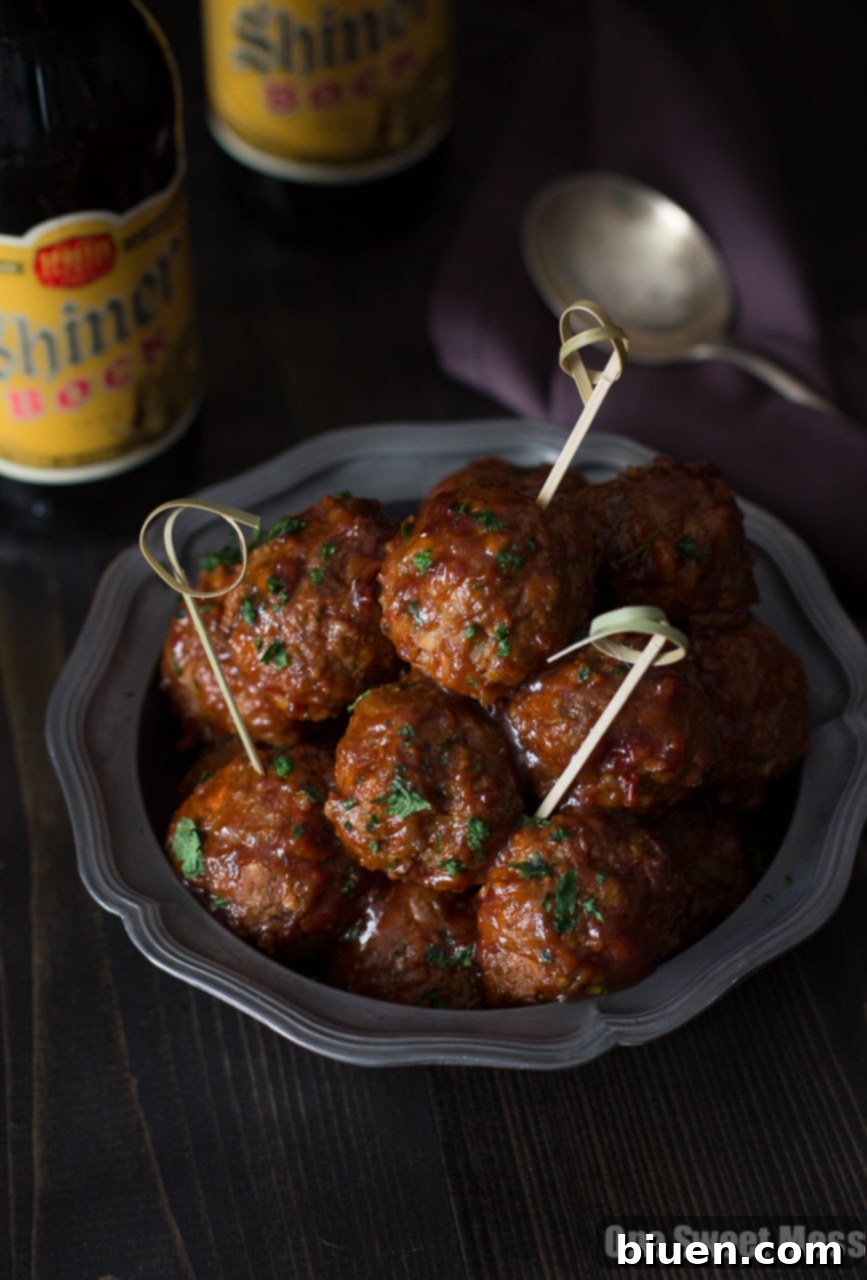 Spicy Chorizo Meatballs with Chipotle Barbecue Glaze